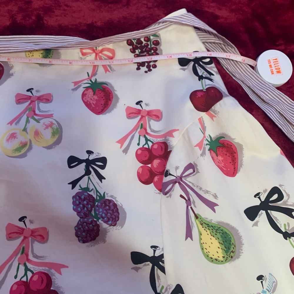 Anthropology Elevenses fruit pattern skirt - Picture 4 of 7